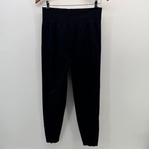 Pink Victorias Secret Seamless High Waist Leggings Size Large Black Ribbed Yoga